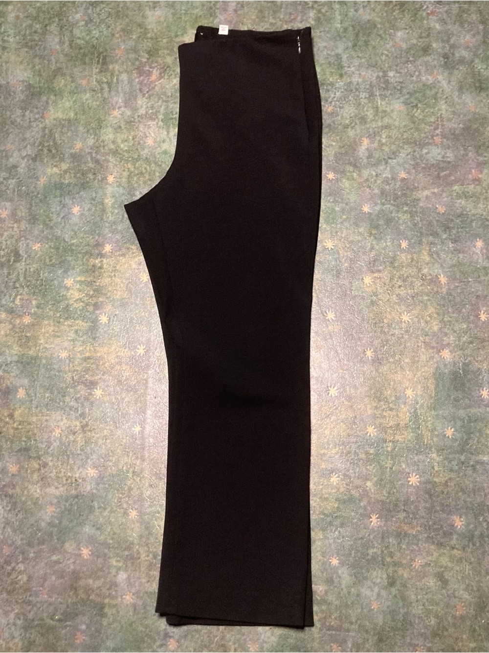 Vince Black Crop Flare Pant Sz L, Stretch Italian Cotton Blend, Mid-Rise Pants - Picture 4 of 6